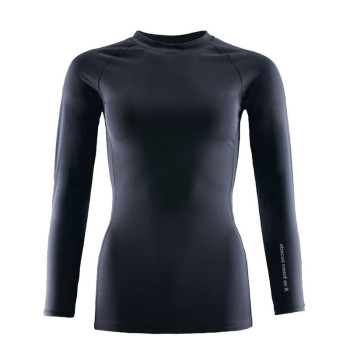 Polo Compression Black Femme