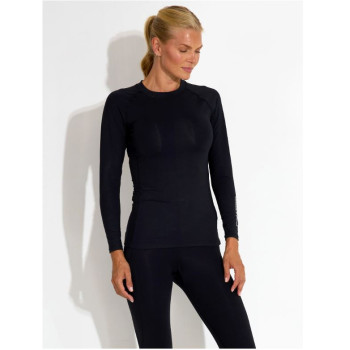 Polo Compression Black Femme