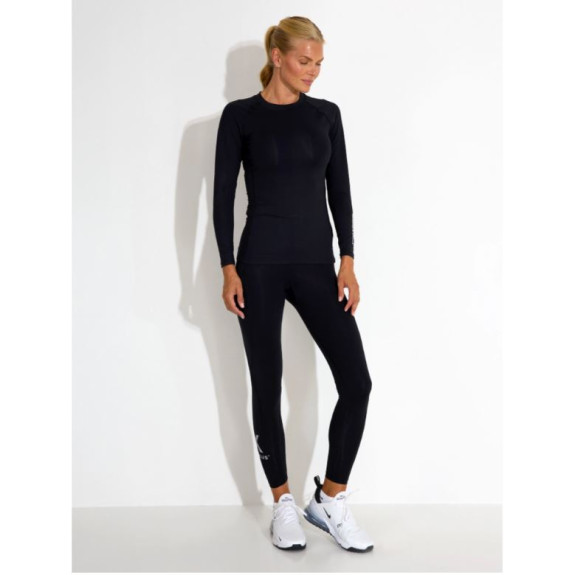 Polo Compression Black Femme