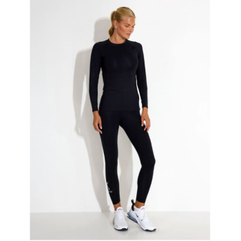 Polo Compression Black Femme