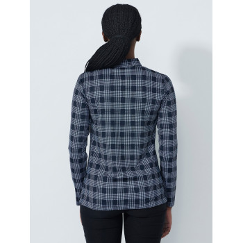 Polo Checked Navy Femme 2