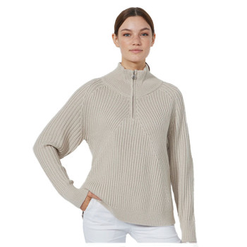 Pull Doublé 1/4 Zip Hudson Raw Femme