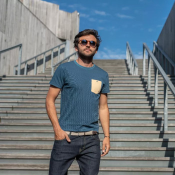 Ceinture Tressée Beige Sable Homme 2