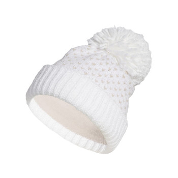 Bonnet Pom Beanie White Femme
