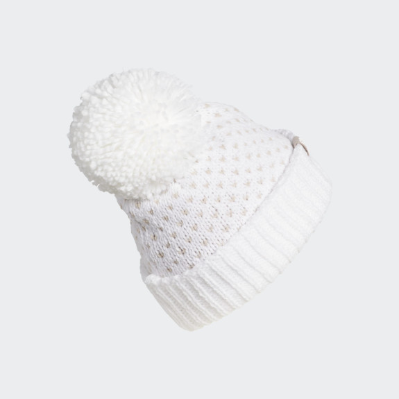 Bonnet Pom Beanie White Femme