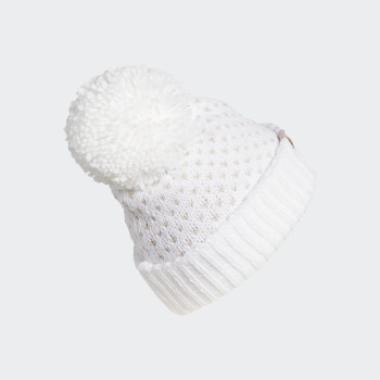 Bonnet Pom Beanie White Femme