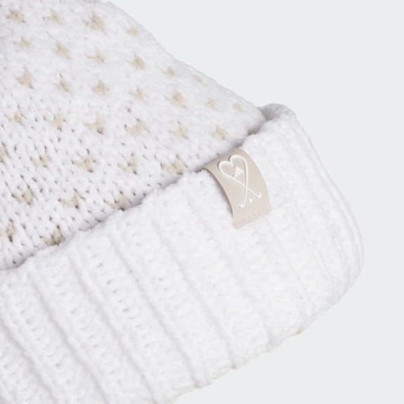 Bonnet Pom Beanie White Femme