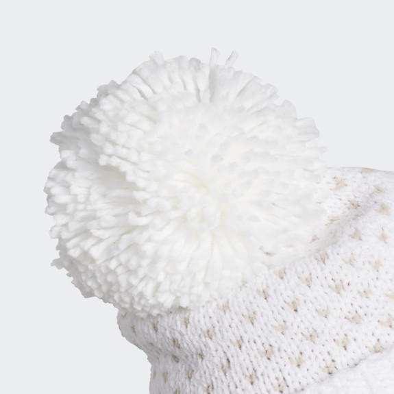 Bonnet Pom Beanie White Femme
