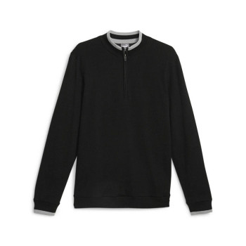 Pull 1/4 Zip Windblock Black Homme