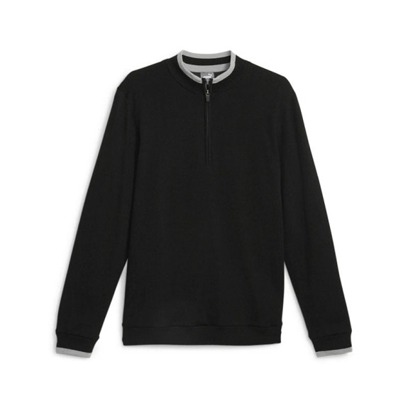 Pull 1/4 Zip Windblock Black Homme