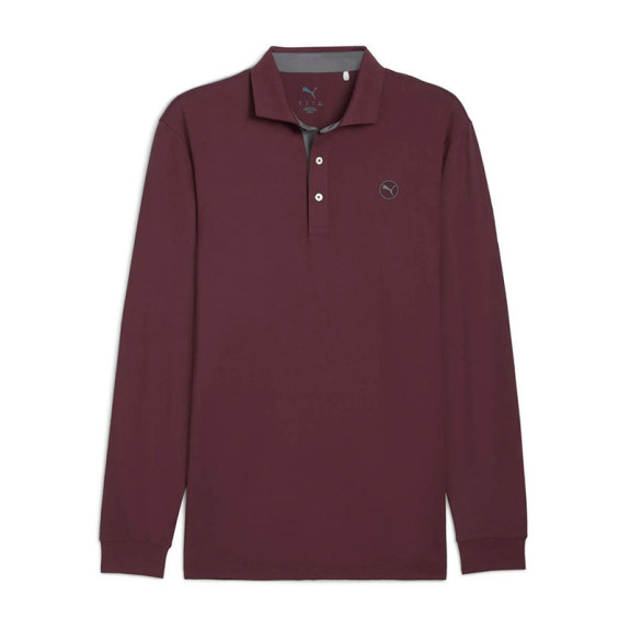 Polo Manches Longues Cloudspun Ruby Homme
