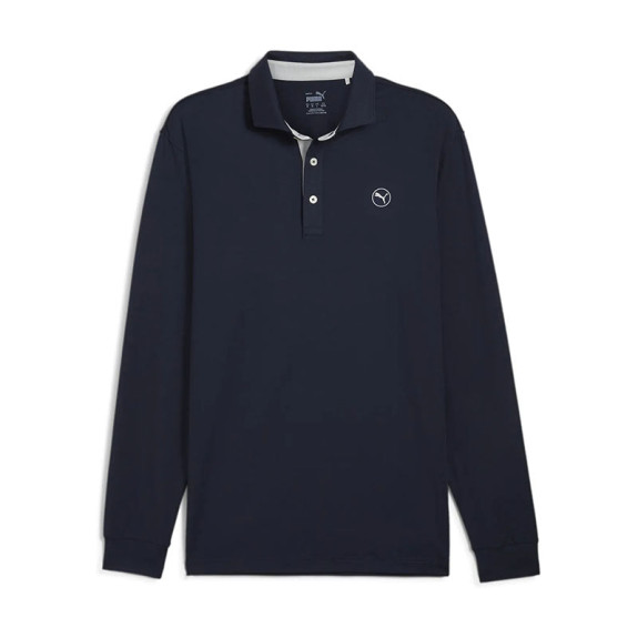 Polo Manches Longues Cloudspun Deep Navy Homme