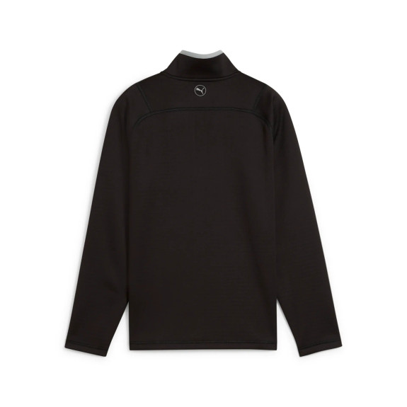 Pull 1/4 Zip Waffle Black Homme