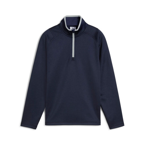 Pull 1/4 Zip Waffle Deep Navy Homme