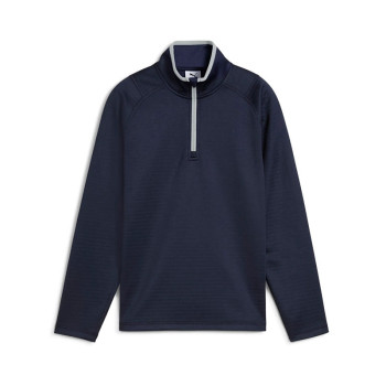 Pull 1/4 Zip Waffle Deep Navy Homme