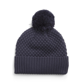 Bonnet Pom Beanie Navy Femme 2