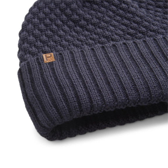 Bonnet Pom Beanie Navy Femme