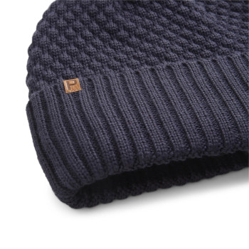 Bonnet Pom Beanie Navy Femme