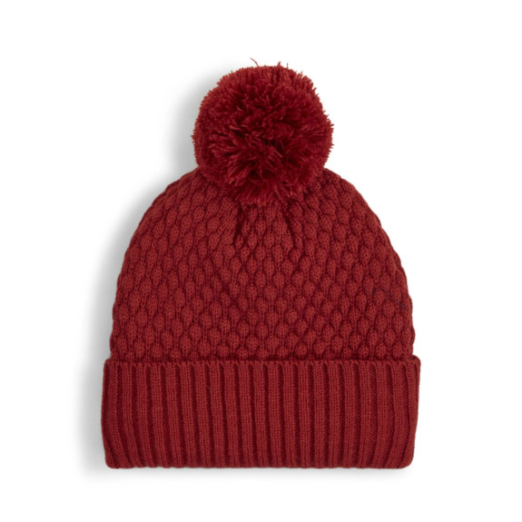 Bonnet Pom Beanie Red Femme