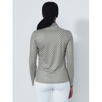 Polo Manches Longues Printed Diamond Geo Femme 2