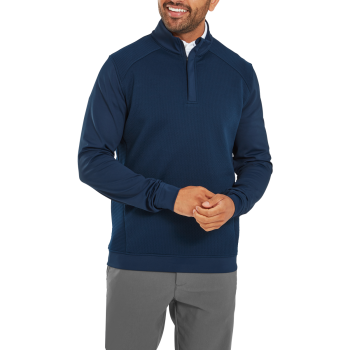 Pullover Ottoman 1/4 Zip ThermoSeries Marine Homme