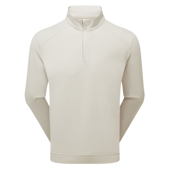 Pullover Ottoman 1/4 Zip ThermoSeries Crème Homme