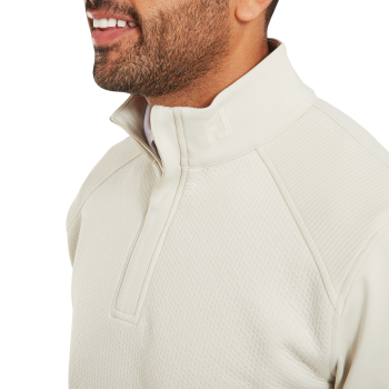 Pullover Ottoman 1/4 Zip ThermoSeries Crème Homme