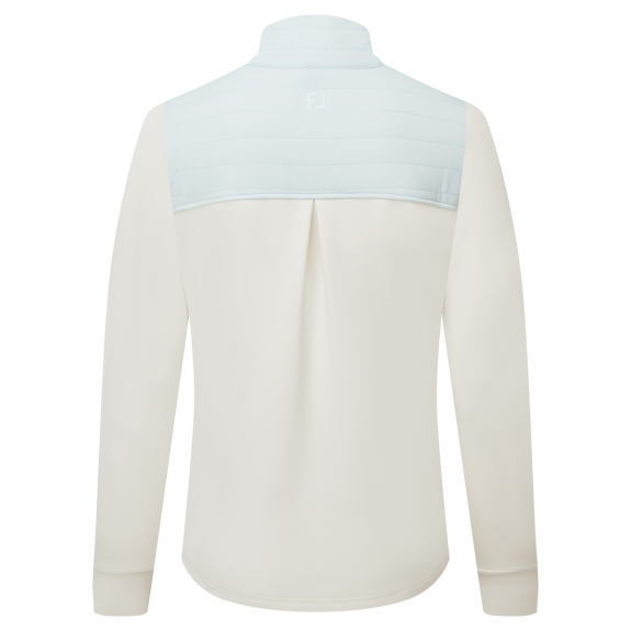 Pullover hybride ThermoSeries Blanc/Bleu Femme