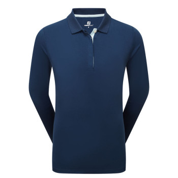 Polo manches longues ThermoSeries Marine Femme