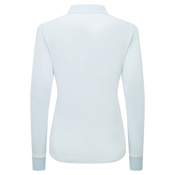 Polo manches longues ThermoSeries Bleu Polaire...