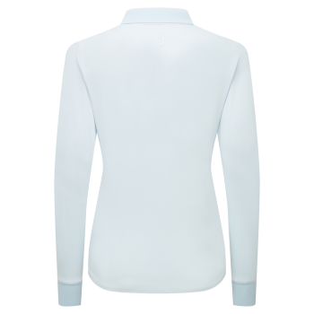 Polo manches longues ThermoSeries Bleu Polaire Femme