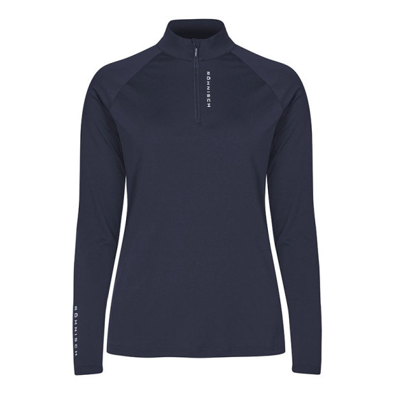 Veste 1/4 Zip Addy Long Sleeve Navy Femme
