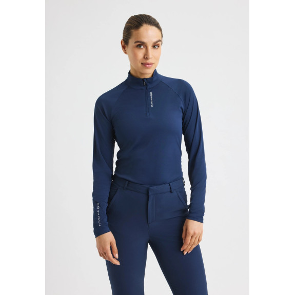 Veste 1/4 Zip Addy Long Sleeve Navy Femme