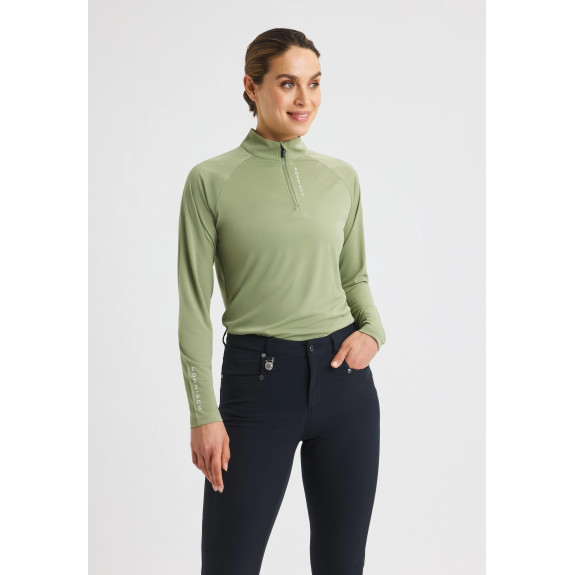 Veste 1/4 Zip Addy Long Sleeve Sage Green Femme