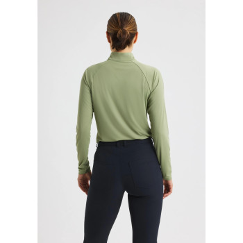 Veste 1/4 Zip Addy Long Sleeve Sage Green Femme
