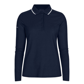 Polo manches longues Miriam Navy Femme