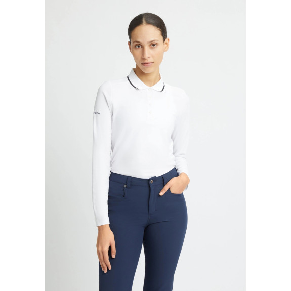 Polo manches longues Miriam White Femme