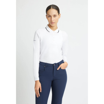Polo manches longues Miriam White Femme