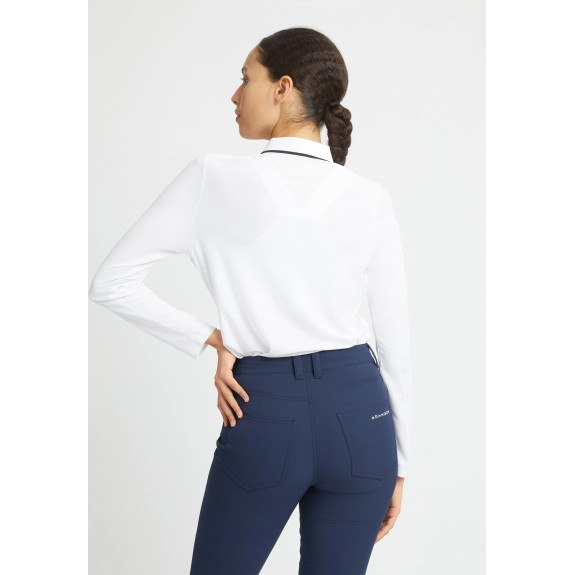 Polo manches longues Miriam White Femme