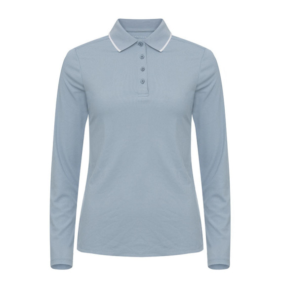 Polo manches longues Miriam Blue Femme