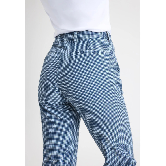 Pantalon Fairway Minicheck Navy Femme