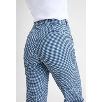 Pantalon Fairway Minicheck Navy Femme
