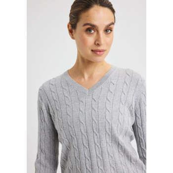 Pull Knitted Grey Femme