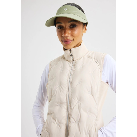 Veste sans manches Padded Sage Oatmeal Femme