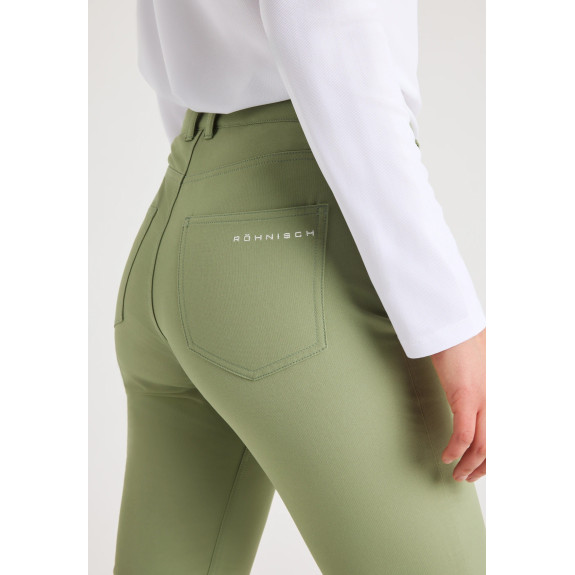 Pantalon Chie Brushed Sage Green Femme