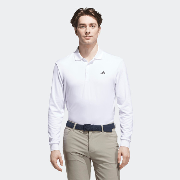 Polo manches longues Ultimate Cool Dry White Homme