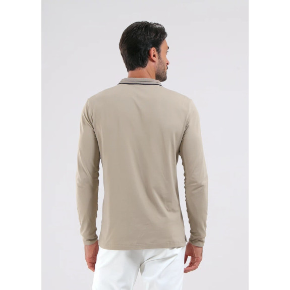 Polo Alfabeto Beige Homme