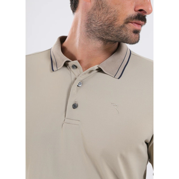 Polo Alfabeto Beige Homme