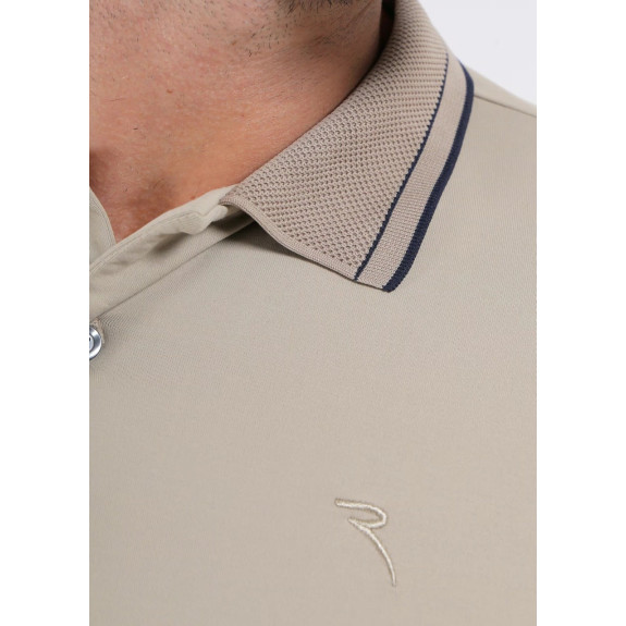 Polo Alfabeto Beige Homme