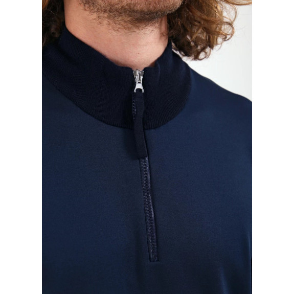 Pull 1/4 Zip Nautico Bleu Homme
